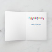 Carte Petit-fils Saint-Valentin Dinosaure (Intérieur)