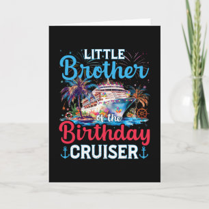 Carte Petit frère du bateau de croisière d'anniversaire