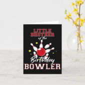 Carte Petit Frère Du Bowler Anniversaire Bowling (Fleur jaune)