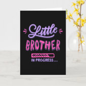 Carte Petit frère en cours (Fleur jaune)