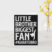 Carte Petit Frère Plus Grand Ventilateur Karate Bro Fier (Fleur jaune)