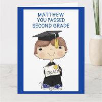 Petit Garçon diplômé Brown cheveux Big