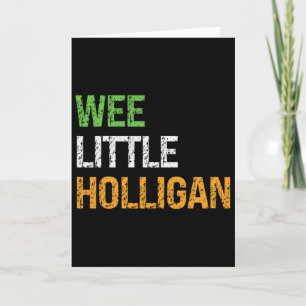 Carte Petit garnement hooligan grunge garçon Saint-Patri