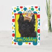 Carte Petit gâteau d'anniversaire - cairn Terrier - (Devant)