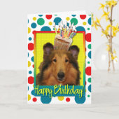 Carte Petit gâteau d'anniversaire - colley - Natalie (Fleur jaune)