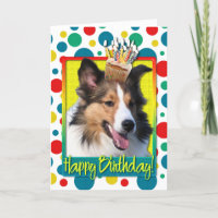 Petit gâteau d'anniversaire - Sheltie