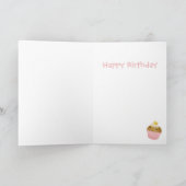 Carte Petit gâteau de joyeux anniversaire (Intérieur)