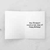 Carte Petit gâteau de joyeux anniversaire - 76 années (Intérieur)