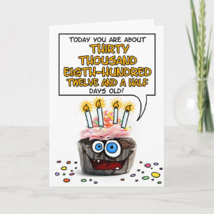 Carte Petit gâteau de joyeux anniversaire - 84 années