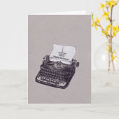 Carte Petit gâteau du joyeux anniversaire de la machine (Fleur jaune)