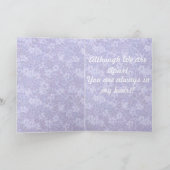 Carte Petit Hamster mignon tenant une fleur "Missing You (Intérieur)