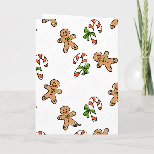 Carte Petit homme en pain d'épices avec le chapeau de No (Dos)