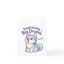 Petit Husky Gros Drame Chiot Drôle