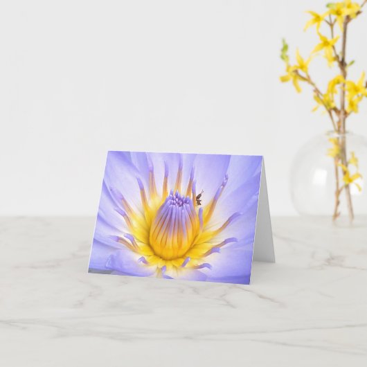Carte Petit invité (Fleur jaune)