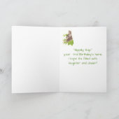 Carte Petit lapin lapin lapin de lapin de mignonne anima (Intérieur)