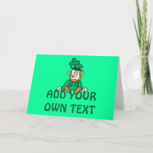 Carte Petit Leprechaun - Ajoutez votre propre texte