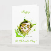 Carte Petit Leprechaun Saint-Patrick (Devant)