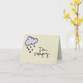 Carte petit livre (Fleur jaune)