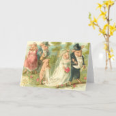 Carte Petit Mariage Piggy (Fleur jaune)