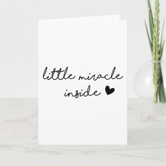 Carte Petit miracle intérieur (Devant)