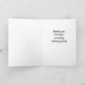 Carte Petit ninja sur vert Joyeux Anniversaire (Intérieur)