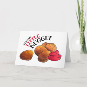 Carte PETIT NUGGET Poulet Nuggets Baby shower alimentair