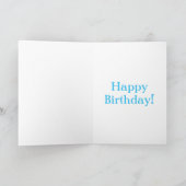 Carte Petit Oiseau Bleu Joyeux anniversaire (Intérieur)