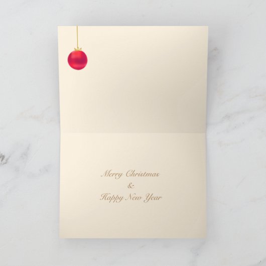 Carte Petit oiseau de Noël (Intérieur)