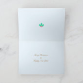 Carte Petit oiseau de Noël mignon (Intérieur)