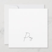 Carte Petit oiseau de prière (Dos)