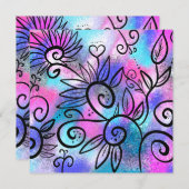 Carte Petit oiseau drôle (Devant / Derrière)