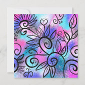 Carte Petit oiseau drôle (Dos)