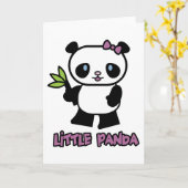 Carte Petit Panda (Fleur jaune)
