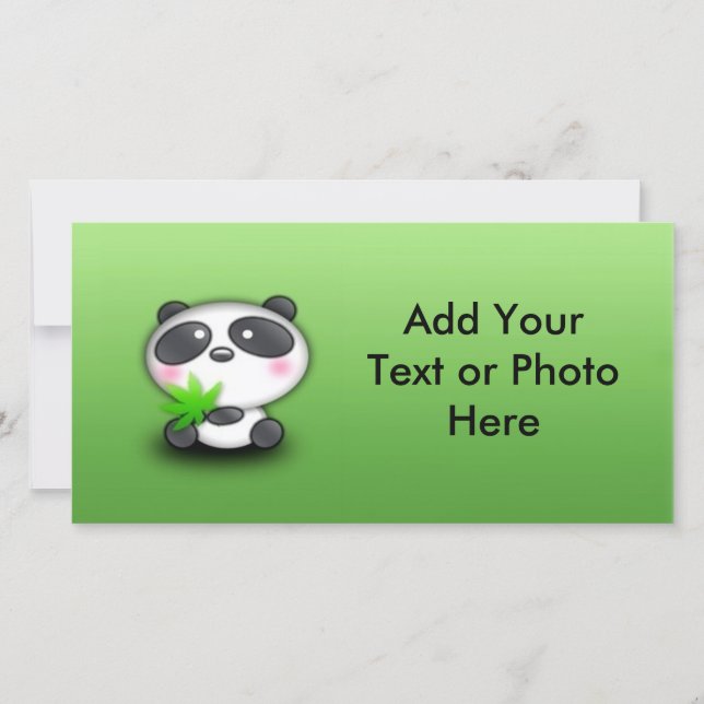 Carte Petit Panda Cub (Devant)