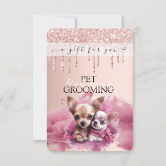 Carte Petit Pog Poy Soin pour animaux Grooming Alimentat