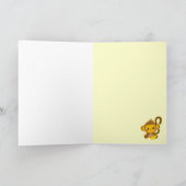 Carte Petit Singe mignon (Intérieur)