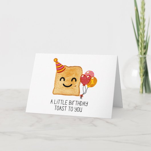 Carte Petit toast d'anniversaire pour vous (Devant)