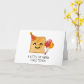 Carte Petit toast d'anniversaire pour vous (Fleur jaune)