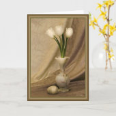 Carte Petit vase d'albâtre (Fleur jaune)