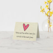 Carte petit wobblie fête des mères heureuses (Fleur jaune)