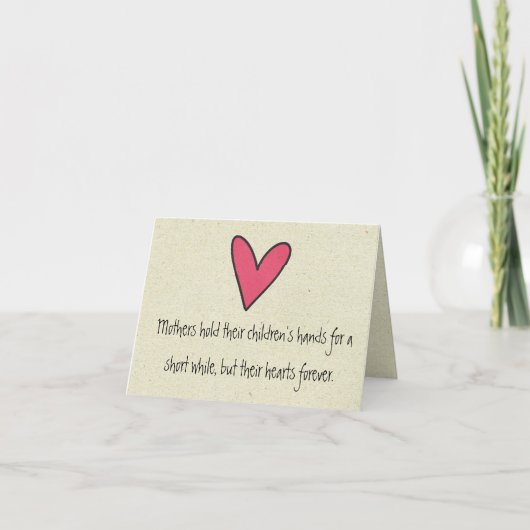 Carte petit wobblie fête des mères heureuses (Devant)