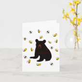 Carte Petite abeille au miel (Fleur jaune)