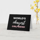 Carte Petite amie la plus correcte du monde (Fleur jaune)