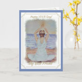 CARTE PETITE AMIE NAMASTE (Fleur jaune)