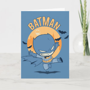 Carte Petite bande dessinée Batman Flying Kick