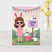 Carte Petite Chasse Festive Joyeuse (Fleur jaune)