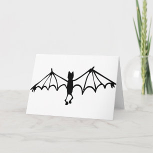 Carte Petite chauve-souris drôle