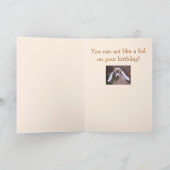 Carte Petite chèvre de bébé mignonne Anniversaire (Intérieur)