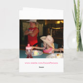 Carte Petite cow-girl, anniversaire (Dos)