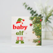 Carte Petite Elfe Proposition de Marraine de Noël (Debout devant)